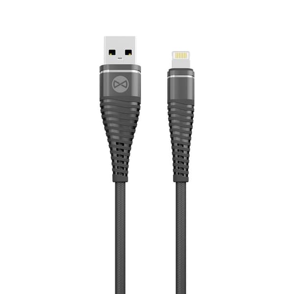 Forever Shark USB-A till Lightning kabel 1m 2A - Svart