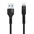 Miniatyrbild 1 av 6: Maxlife USB-A till Lightning kabel 1m 2A MXUC-01 - Svart