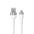 Miniatyrbild 1 av 4: Forever Flexible USB-A till Lightning kabel 1m 2,4A - Vit