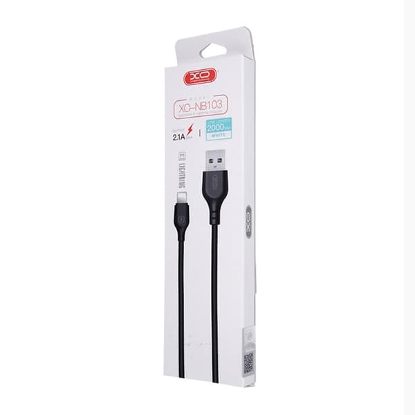 XO USB-A till Lightning kabel 2m - Vit