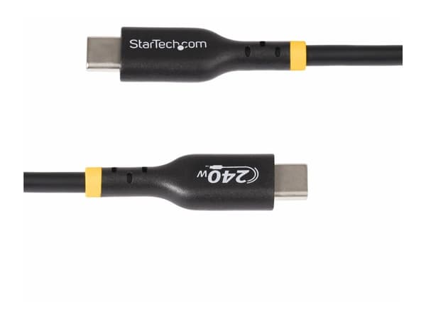 StarTech.com 2m USB C Charging Cable, USB-IF Certified USB-C Cable, 240W - USB-kabel - 24 pin USB-C (hann) til 24 pin USB-C (hann) - USB 2.0 - 48 V -