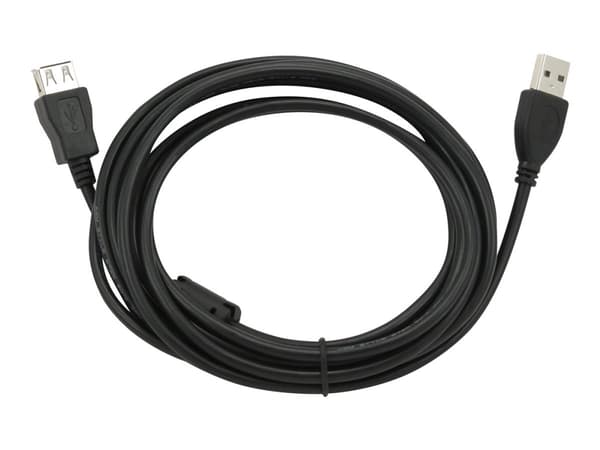 Gembird CCF-USB2-AMAF-10 - USB-förlängningskabel - USB (hona) till USB (hane) - 3 m - formpressad - svart