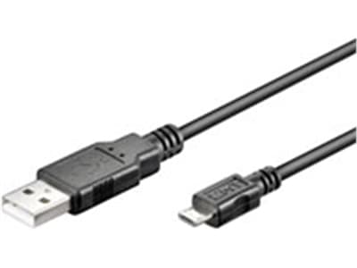 USB 2.0 höghastighetskabel, svart