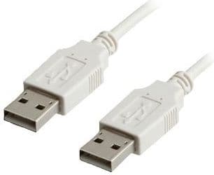 VALUE USB 2.0 Cable, 0,8 m, USB A, USB A, Hane/Hane, 0,48 Gbit/s, Vit