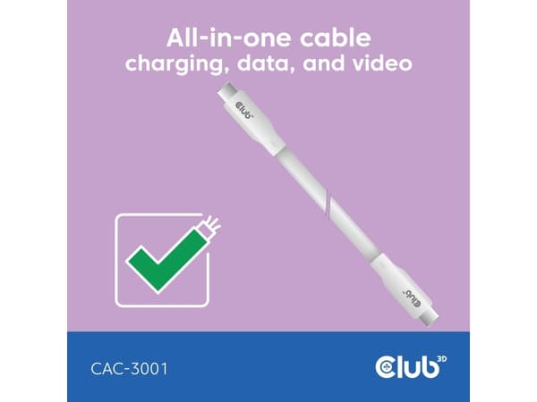 CLUB3D CAC-3001, 2 m, USB C, USB4 Gen 3x2