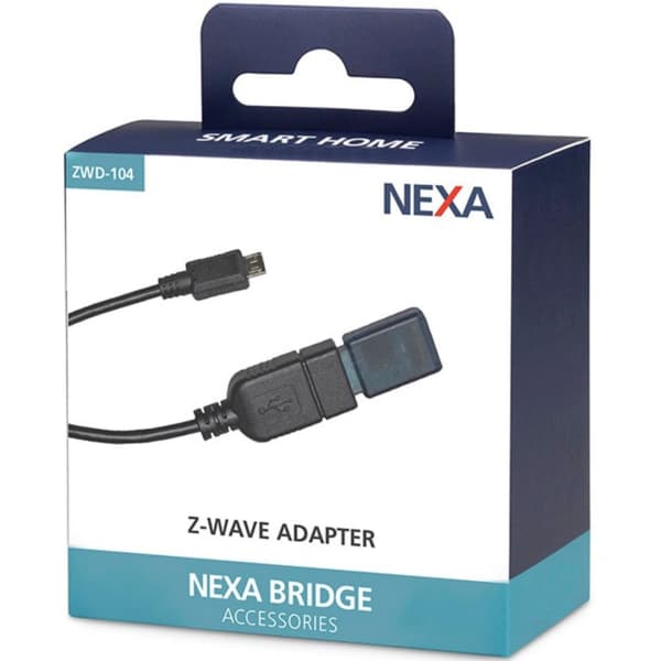 Nexa ZWD-104 Z-Wave Plus-adapter for f.eks. Bridge 3 / RPi / Home Assistant