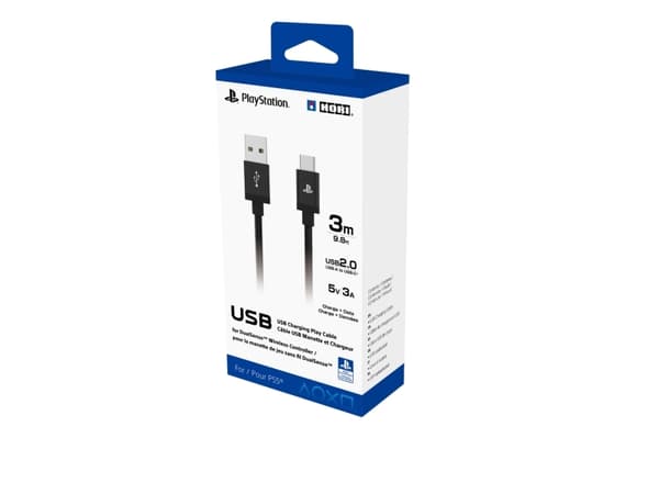 Hori SPF-015U, 3 m, USB A, USB C, USB 2.0, Svart