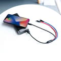 Miniatyrbild 7 av 8: Baseus 3in1 USB-A till USB-C, Lightning, microUSB kabel 3.5A 0.3m