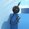 Miniatyrbild 3 av 4: Hoco 3in1 USB-A till USB-C, Lightning, microUSB kabel X75 1m