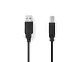 Miniatyrbild 1 av 3: Nedis CCGL60100BK20, 2 m, USB A, USB B, USB 2.0, 0,48 Gbit/sek, Sortera