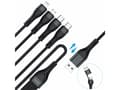 Pikkukuva 3 / 5: 4smarts 541023, 1.2 m, USB A/USB C, USB C/Micro USB-A/Lightning, Black