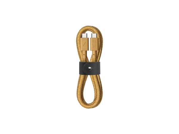 Native Union Belt Cable, 1.2 m, USB C, USB C, Yellow