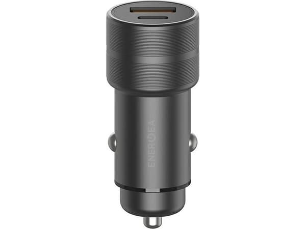 Ładowarka Energea ENERGEA ład. sam. 1xUSB+1xUSB-C PD-QC 3.0 38W szary/gunmetal Alu Drive PD20+