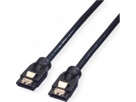 ROLINE 1m SATA, 1 m, SATA I, SATA 7-nastainen, SATA 7-nastainen, uros/naaras, musta