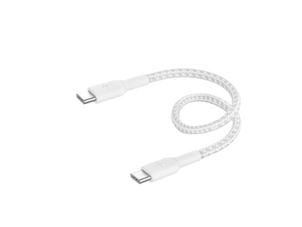 Belkin BoostCharge - USB-kaapeli - 24-nastainen USB-C (uros) - 24-nastainen USB-C (uros) - USB 2.0 - 20 V - 3 A - 15 cm - USB Power Delivery (60W), p
