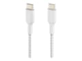 Pikkukuva 1 / 5: Belkin BoostCharge - USB-kaapeli - 24-nastainen USB-C (uros) - 24-nastainen USB-C (uros) - USB 2.0 - 20 V - 3 A - 15 cm - USB Power Delivery (60W), p
