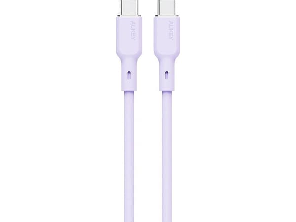 Kabel USB Aukey USB-C - USB-C 1 m Fioletowy (CB-SCC101 lavendel)