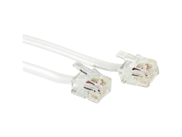 VALUE RJ12 Cable 6P4C, 6m, 6 m, RJ12, RJ12, Grå, RJ12