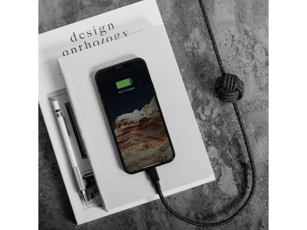 Native Union Night Cable, 3 m, Lightning, USB C, Uros, Uros, Musta, Harmaa