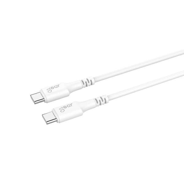 Gear Opladningskabel USB-C til USB-C 2.0 0,5 m Hvid