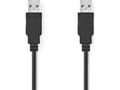 Miniatyrbild 4 av 4: Nedis CCGL60000BK10, 1 m, USB A, USB A, USB 2.0, 0,48 Gbit/sek, Sort