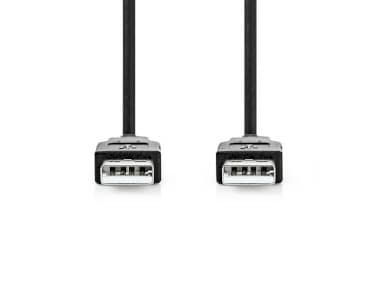 Nedis CCGL60000BK10, 1 m, USB A, USB A, USB 2.0, 0,48 Gbit/sek, Sort