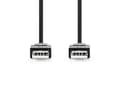 Miniatyrbild 2 av 4: Nedis CCGL60000BK10, 1 m, USB A, USB A, USB 2.0, 0,48 Gbit/sek, Sort