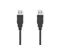 Miniatyrbild 1 av 4: Nedis CCGL60000BK10, 1 m, USB A, USB A, USB 2.0, 0,48 Gbit/sek, Sort