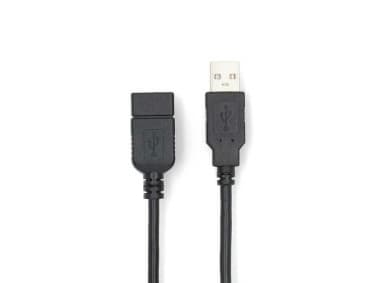 Nedis CCGL60000BK30, 3 m, USB A, USB A, USB 2.0, 0,48 Gbit/sek, Sort