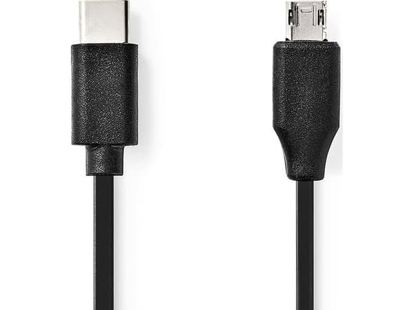Nedis CCGL60750BK10, 1 m, Micro-USB B, USB A, USB 2.0, 0,48 Gbit/sek., Lajittelu