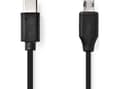 Pikkukuva 3 / 3: Nedis CCGL60750BK10, 1 m, Micro-USB B, USB A, USB 2.0, 0,48 Gbit/sek., Lajittelu