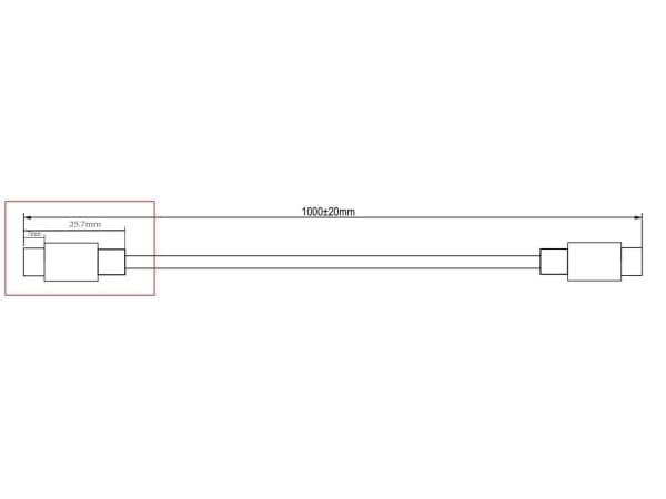 Microconnect DOCKUSB3.2CC1, 1 m, USB C, USB C, USB 3.2 Gen 2 (3.1 Gen 2), 20 Gbit/sek, Svart