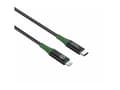 Miniatyrbilde 2 av 5: MicroConnect - Lightning-kabel - 24 pin USB-C hann til Lightning hann - 2 m - svart, grønn - Smart Charge