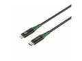 Miniatyrbilde 1 av 5: MicroConnect - Lightning-kabel - 24 pin USB-C hann til Lightning hann - 2 m - svart, grønn - Smart Charge