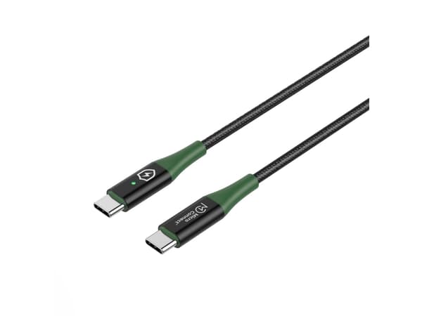 Microconnect MC-SMART USB-C-C-02, 2 m, USB C, USB C, USB 2.0, 0,48 Gbit/s, Svart, Grön