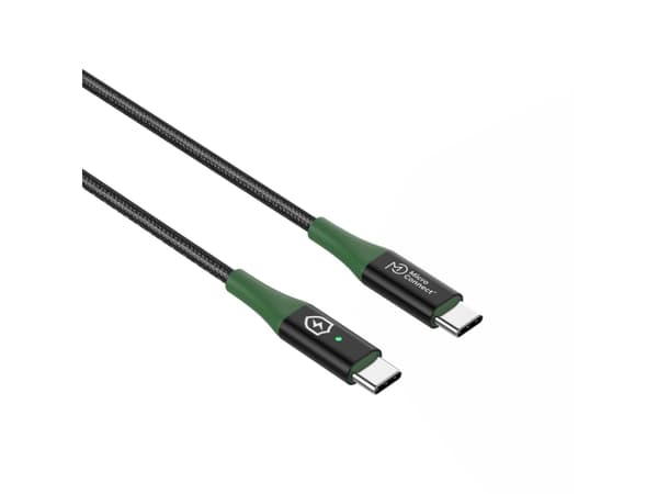 Microconnect MC-SMART USB-C-C-02, 2 m, USB C, USB C, USB 2.0, 0,48 Gbit/s, Svart, Grön