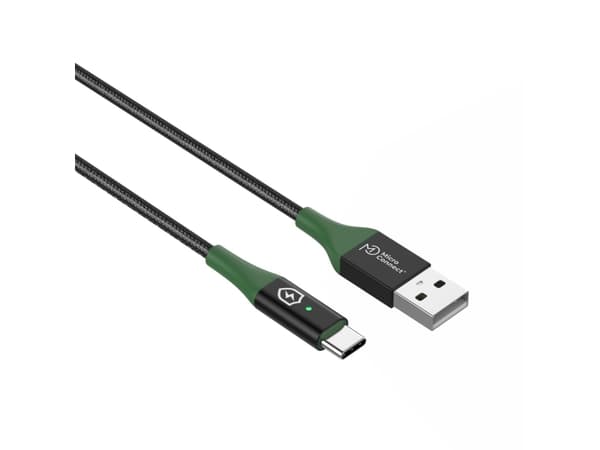 Microconnect MC-SMART USB-A-C-02, 2 m, USB A, USB C, USB 2.0, 0,48 Gbit/s, Svart, Grön