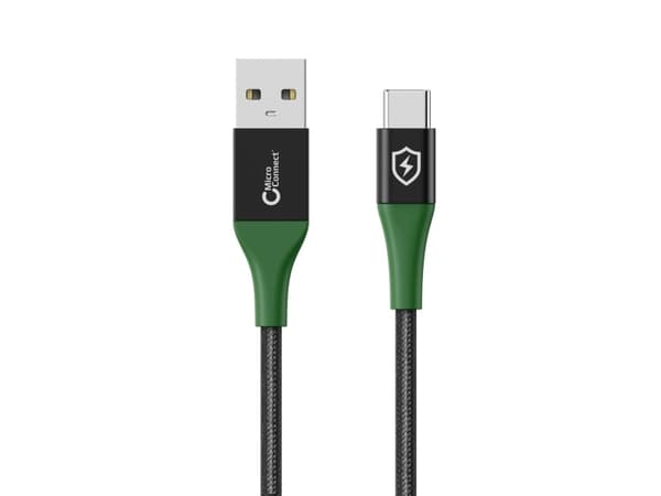 Microconnect MC-SMART USB-A-C-02, 2 m, USB A, USB C, USB 2.0, 0,48 Gbit/s, Svart, Grön