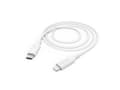 Miniatyrbilde 4 av 4: Hama - Lightning-kabel - 24 pin USB-C hann til Lightning hann - 1 m - hvit