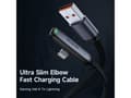 Miniatyrbilde 2 av 5: Mcdodo USB-kabel Mcdodo CA-2791 vinklet USB til lightning-kabel, 1,8 m (svart)