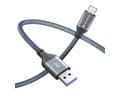Miniatyrbild 3 av 5: sonero SPC-U110-015, 1,5 m, USB C, USB A, USB 2.0, 0,48 Gbit/s, Blå, Grå