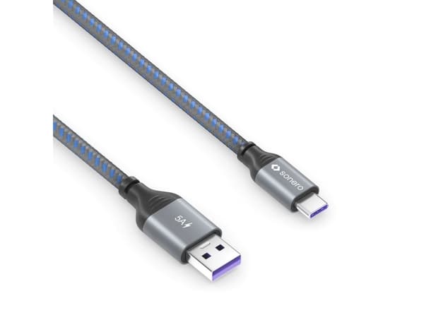 sonero SPC-U110-015, 1,5 m, USB C, USB A, USB 2.0, 0,48 Gbit/s, Blå, Grå