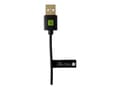 Miniatyrbild 2 av 2: TECHly - USB-kabel - USB (han) till 24 pin USB-C (han) - USB 2.0 - 10 cm - sortera