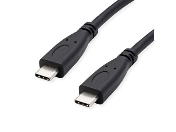 ROLINE RM Kabel USB 3.2 Gen 2, PD (Power Delivery) 20V5A, z Emark, C-C, M/M, czarny, 1 m