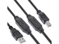 Pikkukuva 4 / 4: InLine USB 2.0 active cable, USB-A male to USB-B male, 25m, 25 m, USB A, USB B, USB 2.0, 0.48 Gbit/s, Black
