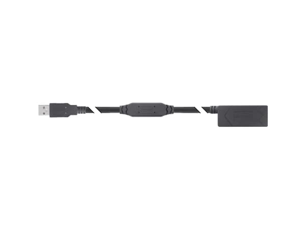 InLine 34614A, 25 m, USB A, USB A, USB 2.0, 0,48 Gbit/s, Svart