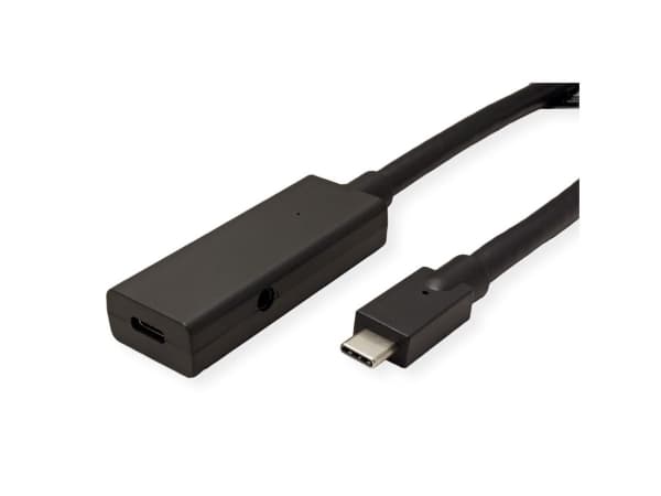 ROLINE 12.04.1105, 5 m, USB C, USB C, USB 3.2 Gen 2 (3.1 Gen 2), 10 Gbit/s, Svart