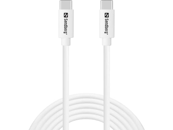 Sandberg Saver - USB-kaapeli - 24-nastainen USB-C (han) til 24-nastainen USB-C (han) - 2 m - USB Power Delivery (65 W)