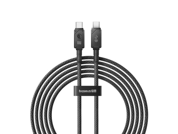 Baseus Unbreakable, 2 m, USB C, USB C, USB 2.0, 0.48 Gbit/s, Black