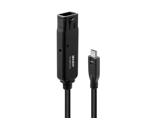 Lindy 43405, 5 m, USB C, USB C, USB 3.2 Gen 2 (3.1 Gen 2), 10 Gbit/s, Svart